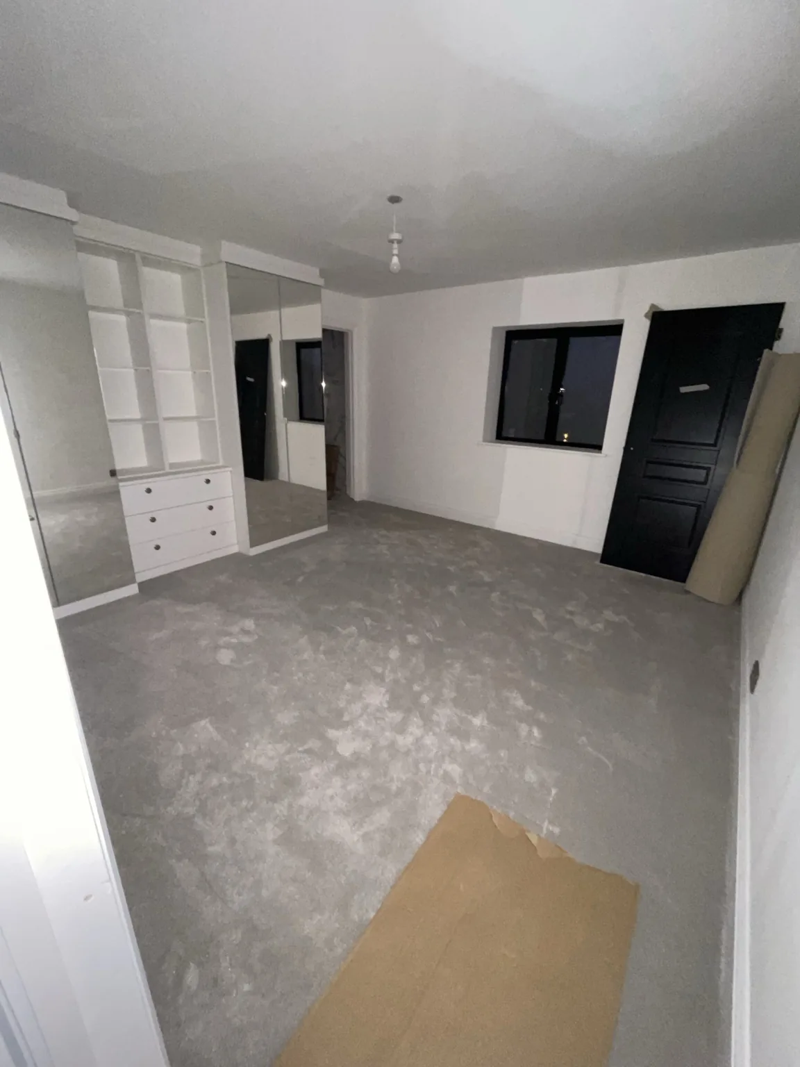 Completed bedroom and fitted dressing furniture