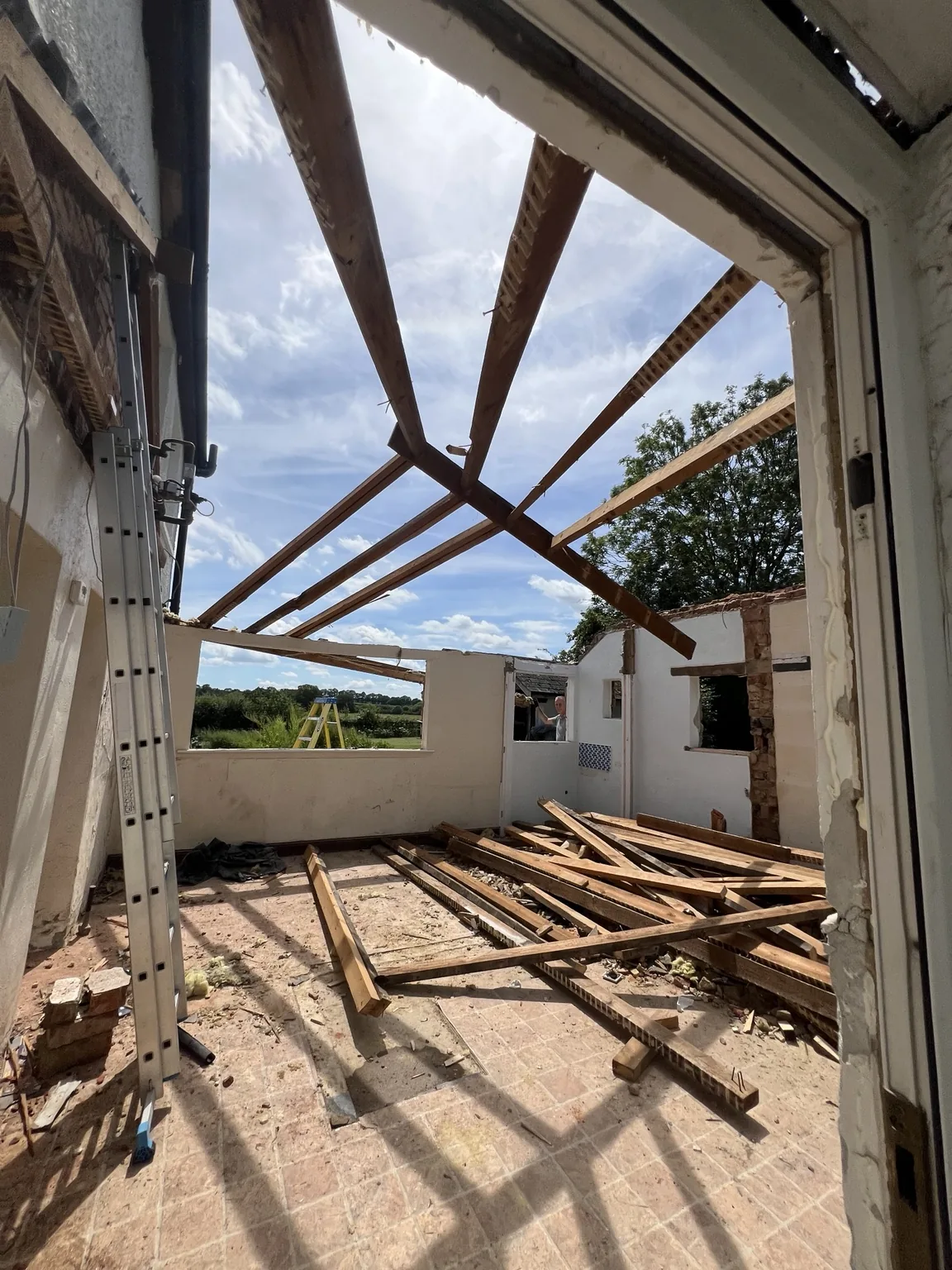 Internal demolition and roof strip-out