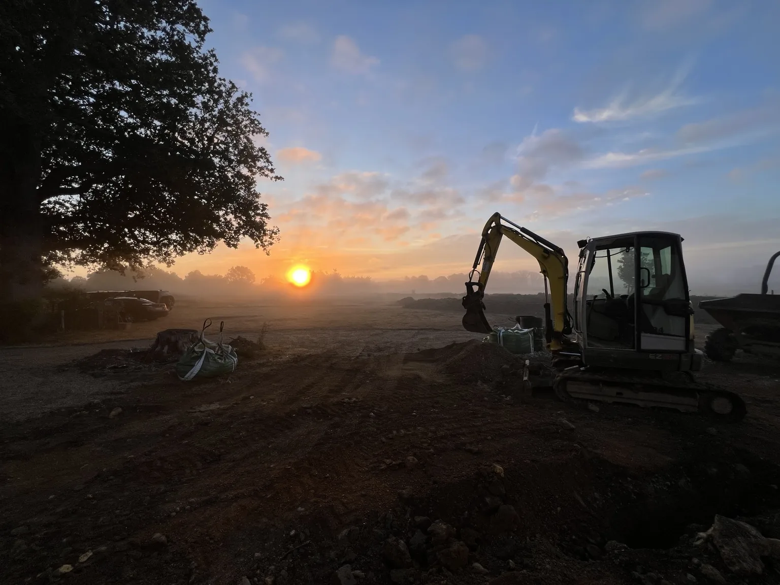 Progress photograph from the Marden construction site